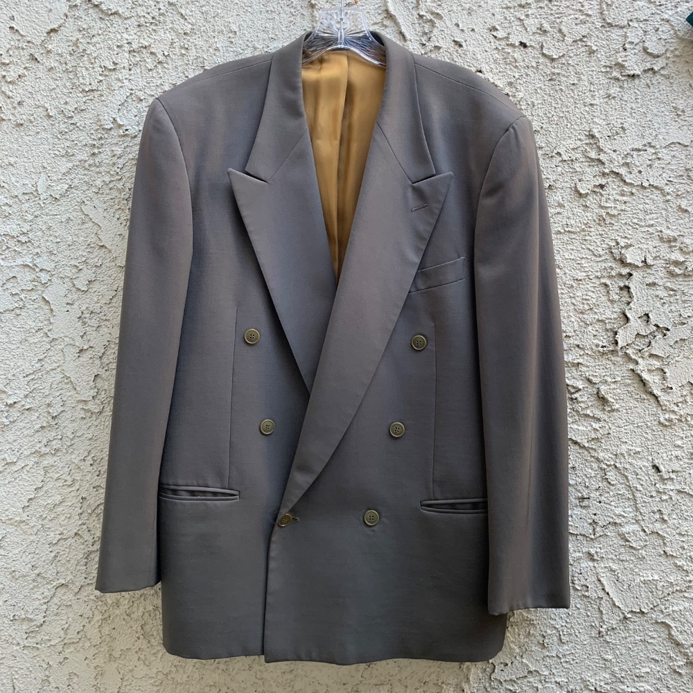 Vintage MANI for Neiman Marcus Double Breasted Wool Blazer | Made in Italy | 42R
